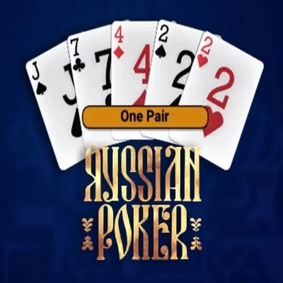Russian Poker slot logo by OneTouch Games at NV5 Casino